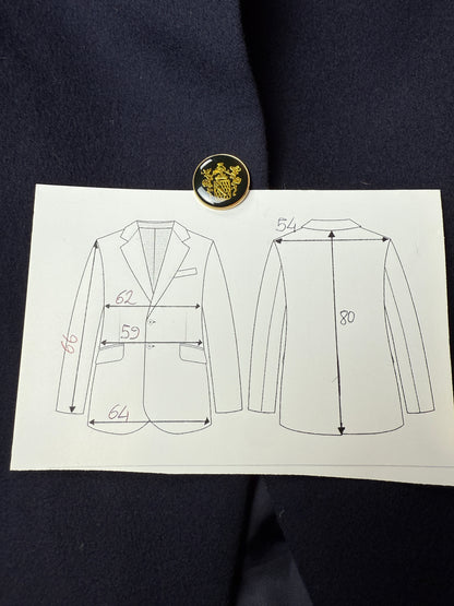 Blazer navy anni ‘80 in panno di lana - tg. 56