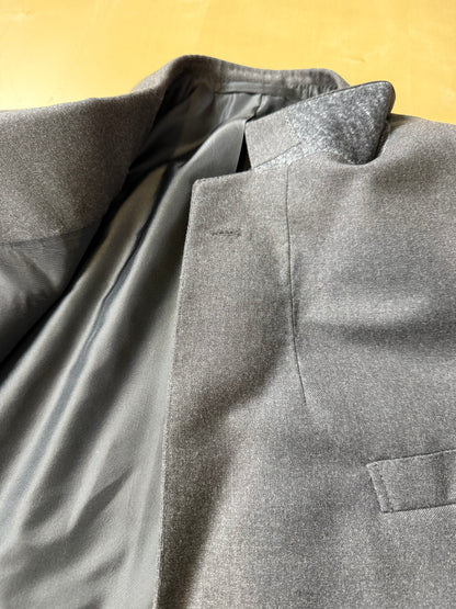 Completo sartoriale flanella inglese grigio antracite - tg. 62 corta drop 0