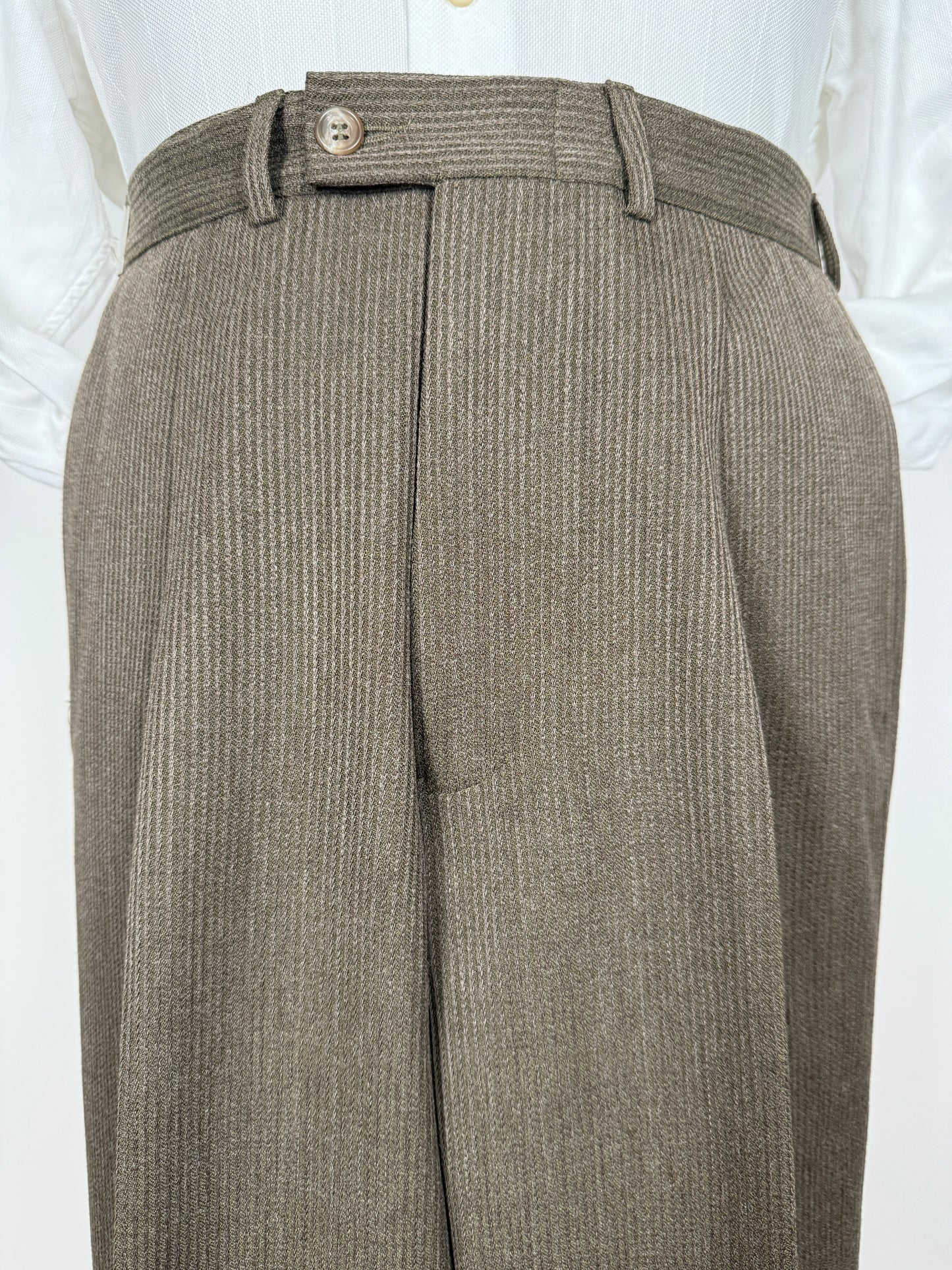 Pantaloni anni ‘80 in lana a coste (NOS) - tg. 44