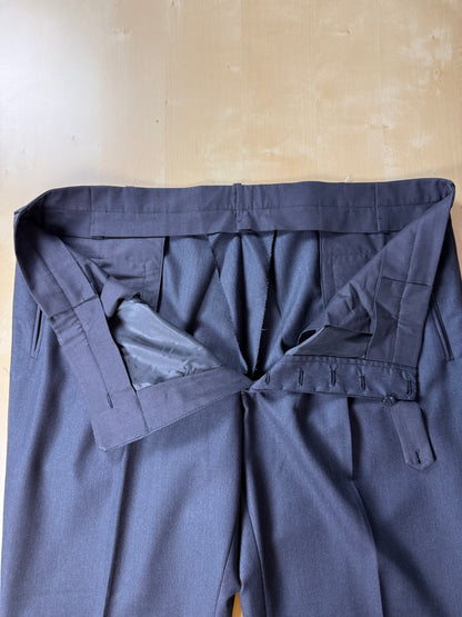 Pantaloni sartoriali fresco lana antracite - tg. 60