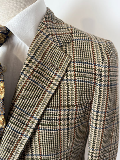 Giacca sartoriale in puro cashmere scozzese principe di Galles - tg. 46