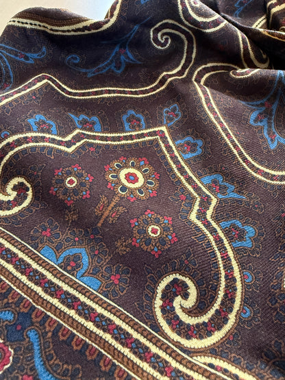 Sciarpa tubolare in flanella di lana paisley