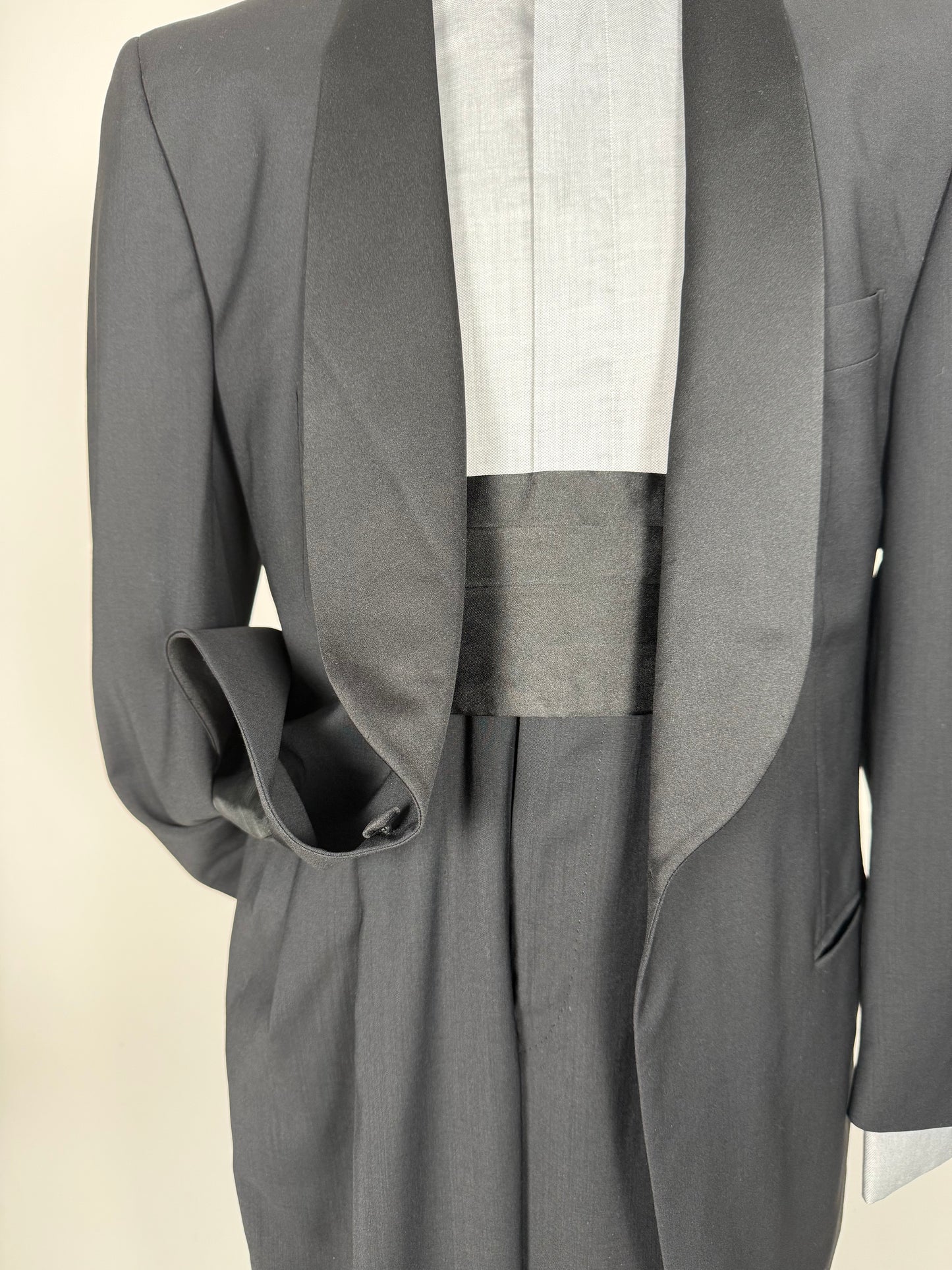 Smoking Ermenegildo Zegna in fresco lana anni ‘80/‘90 - tg. 48 drop 7