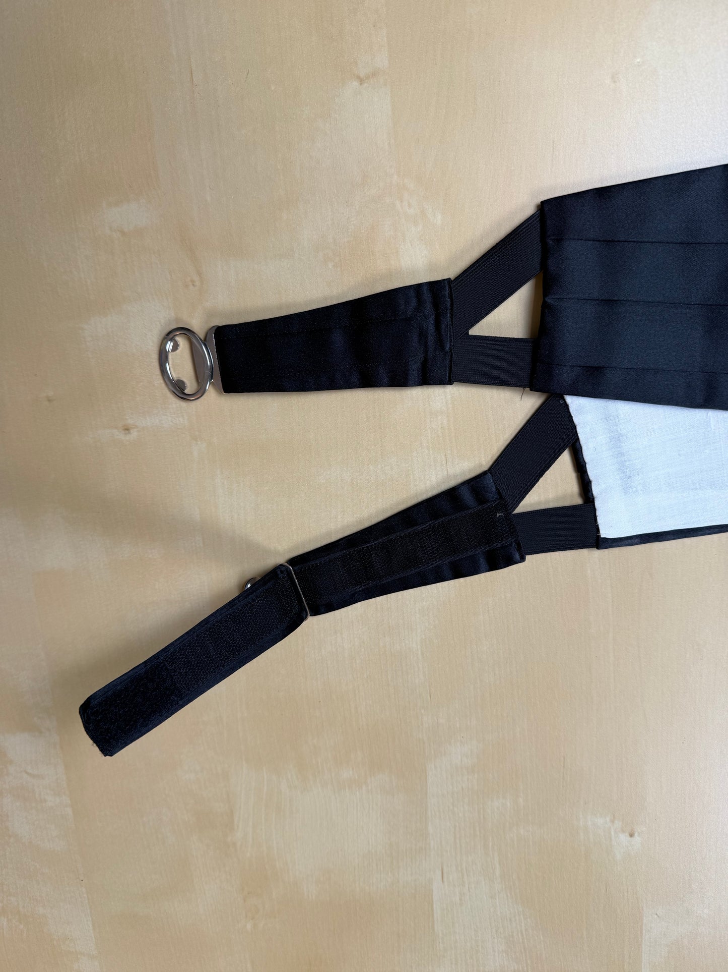 Fascia da smoking in raso di seta - 85-100 cm