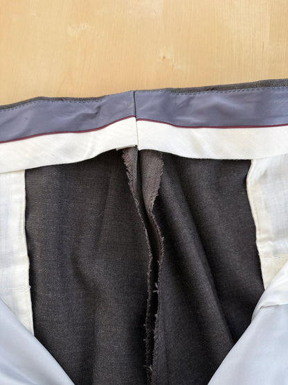 Pantaloni anni ‘90 lana pettinata cachi (NOS) - tg. 60/62