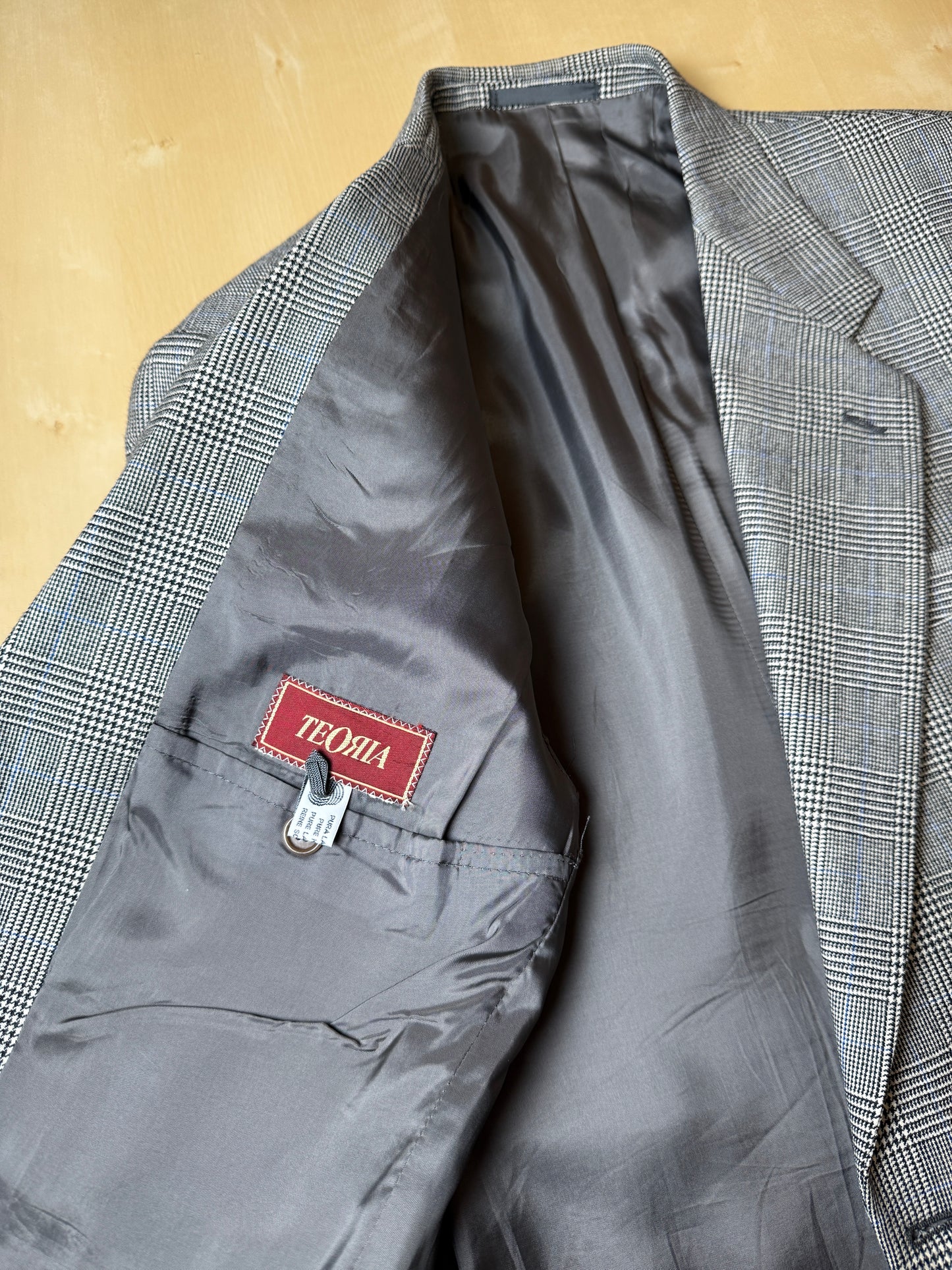 Completo anni ‘80 in flanella principe di Galles - tg. 50