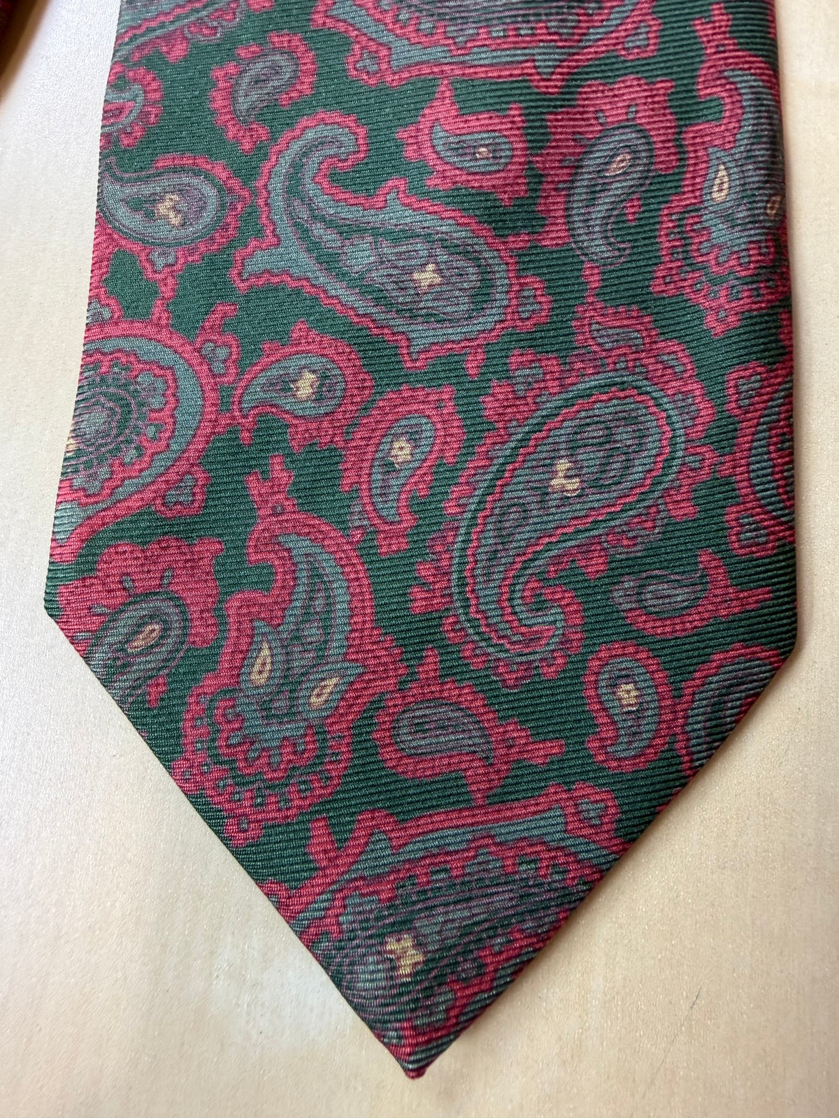 Cravatta Etro paisley rosso e verde
