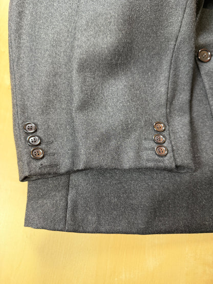 Completo doppiopetto anni ‘70/‘80 flanella antracite - tg. 52
