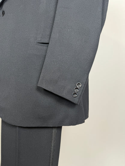 Smoking anni ‘60/‘70 monopetto revers a scialle - tg. 54/56 lunga