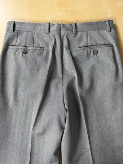 Completo 3 pezzi anni '70 herrigbone grigio - tg. 44