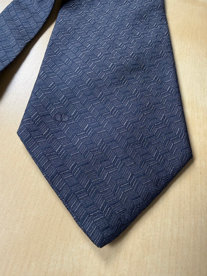 Cravatta Valentino chevron grigio jacquard