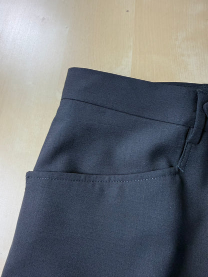 Pantaloni fresco lana blu tasche carrettiera anni '90 (NOS) - tg. 44/46
