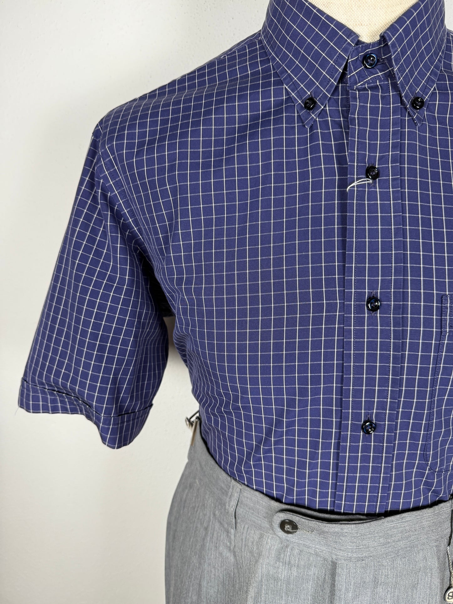 Camicia Romeo Gigli maniche corte a quadri - L