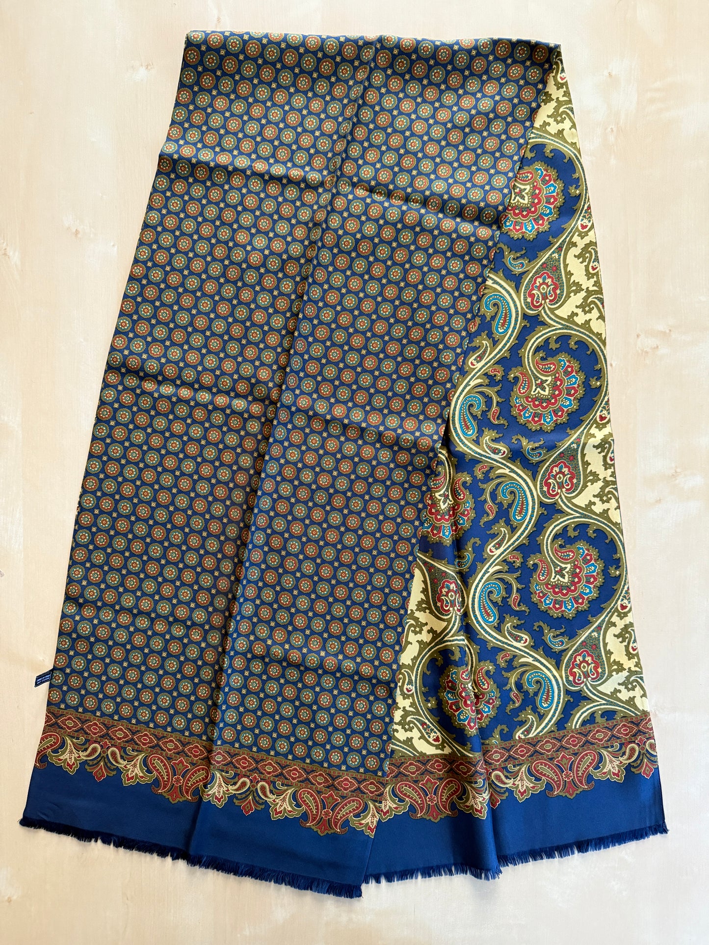 Sciarpa in seta tubolare doppia fantasia