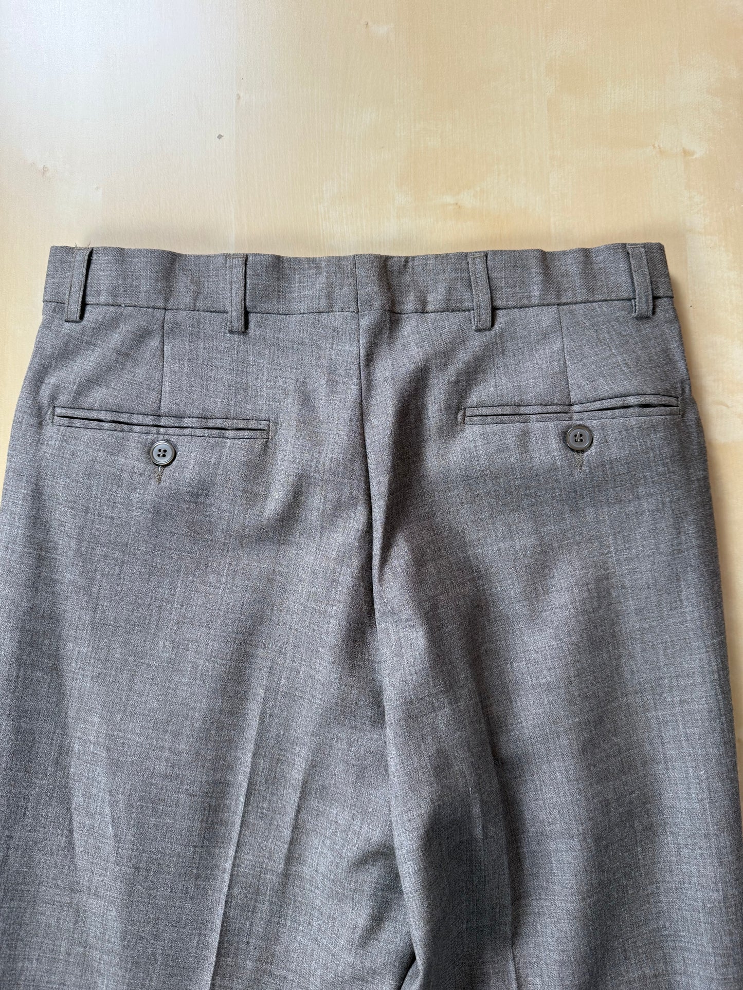 Pantaloni fresco lana marrone tabacco (NOS) - tg. 46