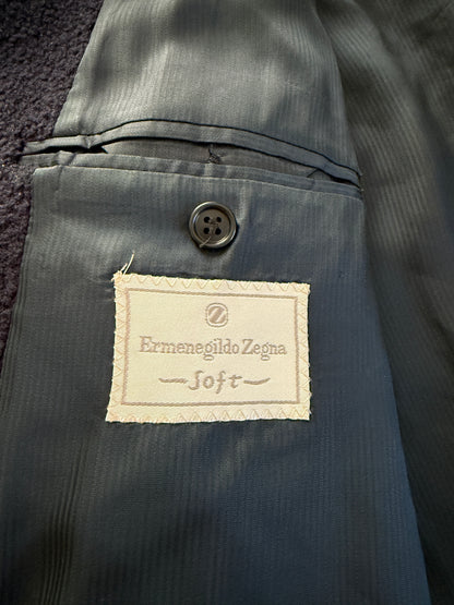 Cappotto raglan E. Zegna in bouclé di lana - tg. 48-52