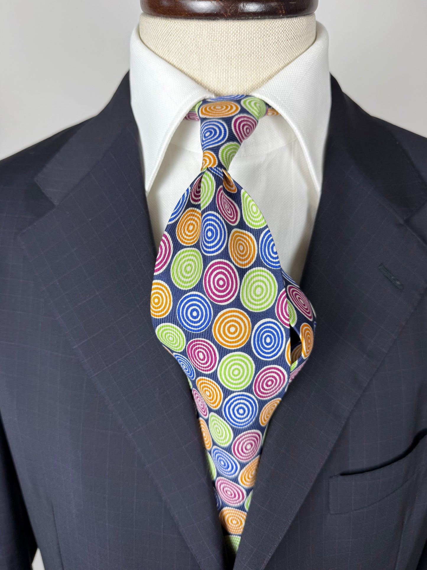 Cravatta Missoni vintage cerchi concentrici