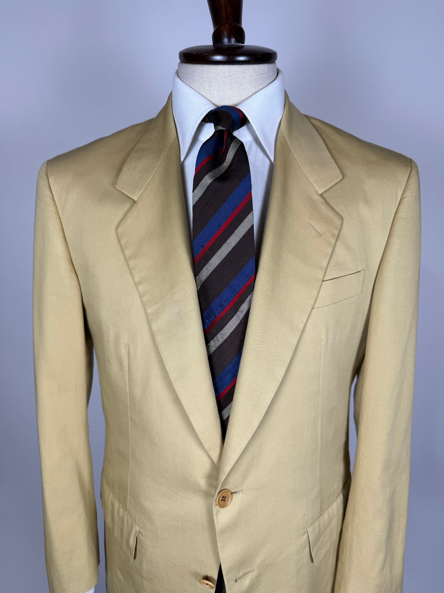 Giacca anni '80 estiva in cotone beige - tg. 48
