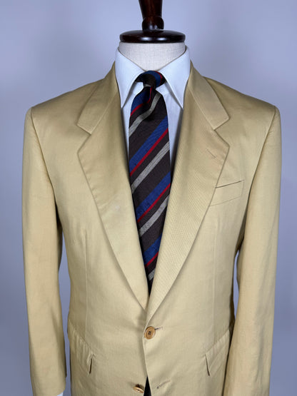 Giacca anni '80 estiva in cotone beige - tg. 48