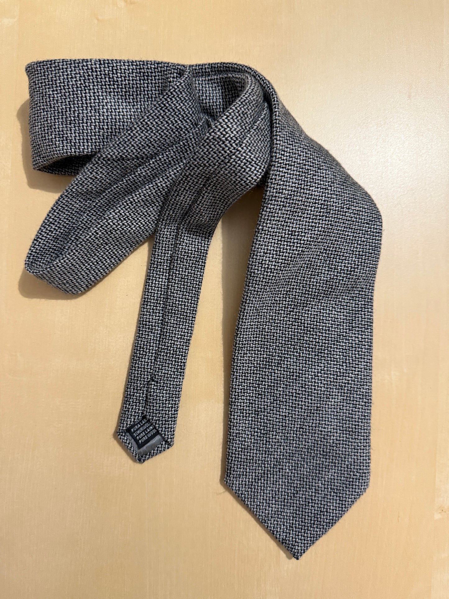 Cravatta Moessmer in pura lana sale e pepe