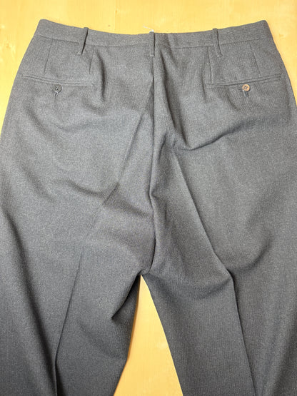 Pantaloni sartoriali anni ‘60 flanella pesante antracite - tg. 48/50