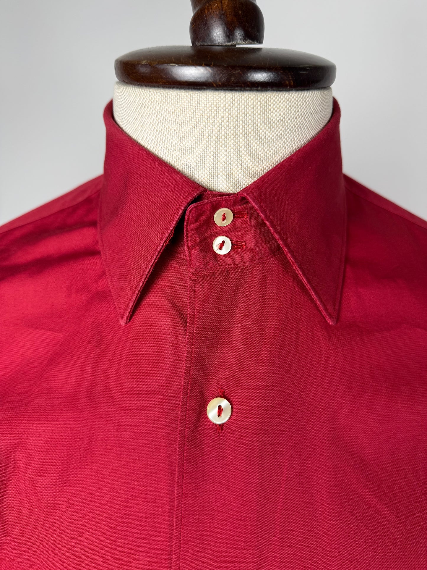 Camicia popeline rosso vivo - M collo 40