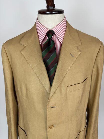 Completo sartoriale F. Di Marco lino irlandese beige - tg. 52 corta