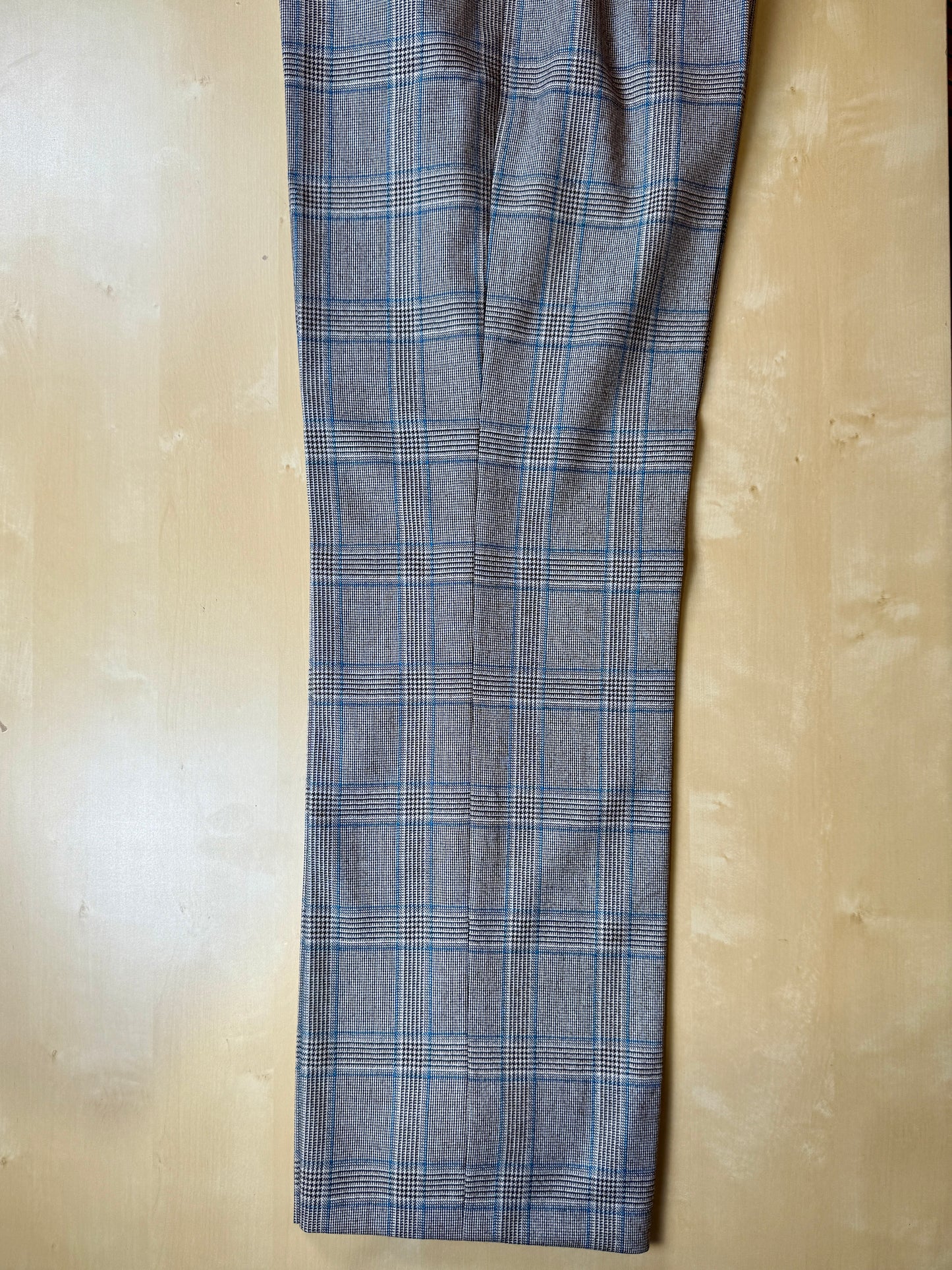 Pantaloni sartoriali anni ‘70 flanella principe di Galles - tg. 48