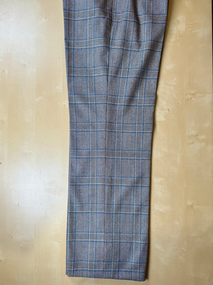 Pantaloni sartoriali anni ‘70 flanella principe di Galles - tg. 48