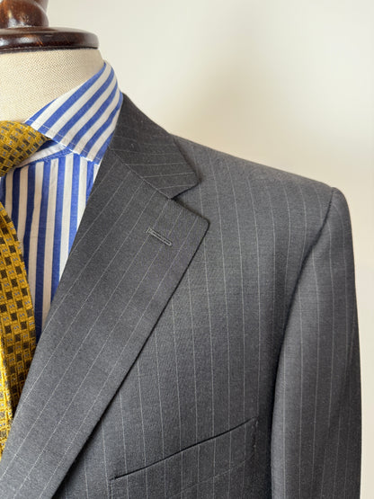 Completo Yves Saint Laurent anni ‘90 grigio gessato - tg. 54/56