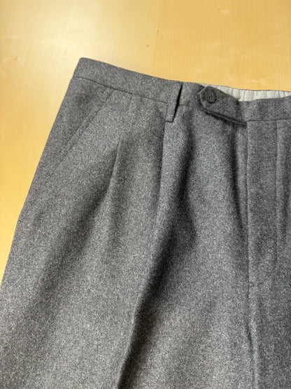 Pantaloni sartoriali anni ‘70/‘80 flanella grigia - tg. 52