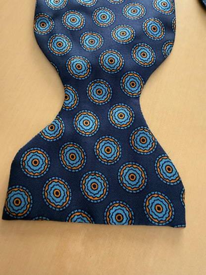 Papillon vintage blu medaglioni