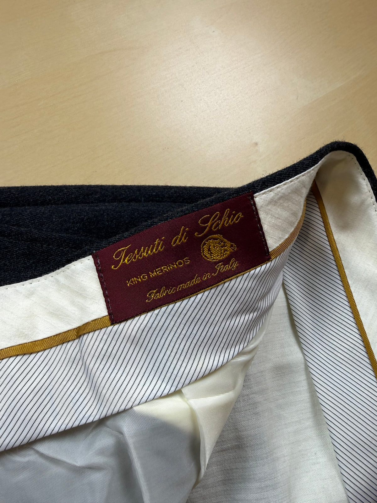 Pantaloni flanella grigio antracite anni '90 - tg. 50