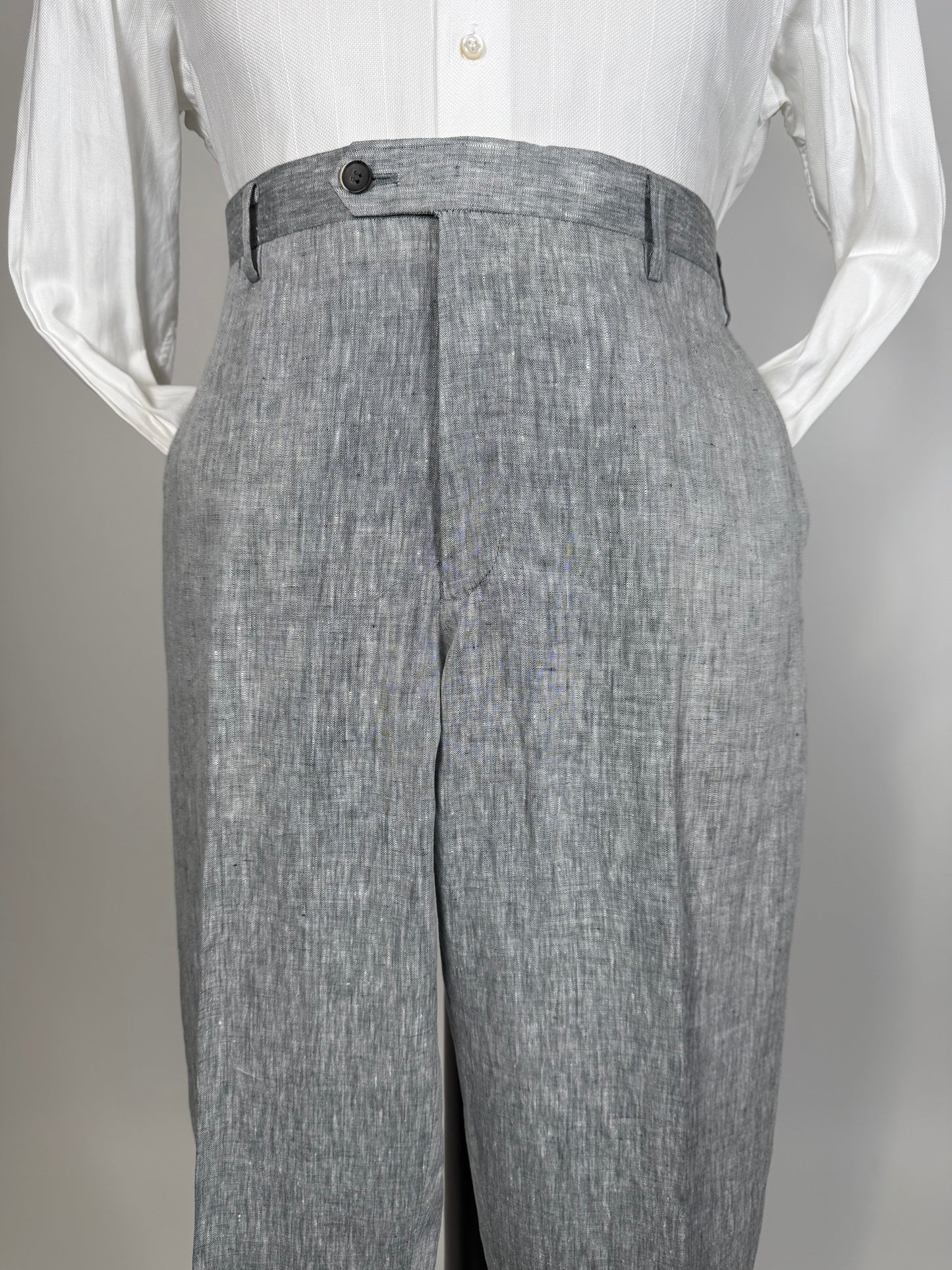 Completo in lino grigio chiaro (nuovo) - tg. 54/56