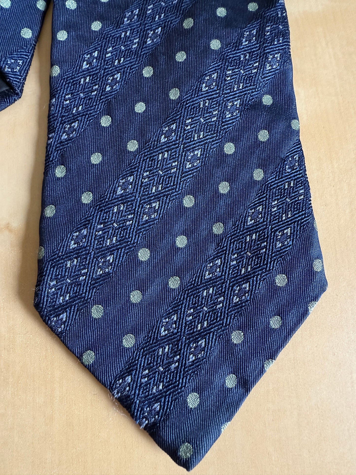 Cravatta Romeo Gigli blu pois e righe