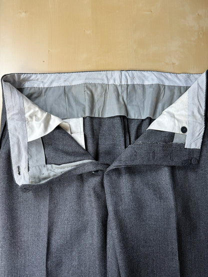 Completo sartoriale flanella grigia anni ‘60/‘70 - tg. 50