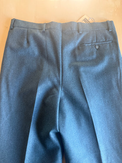 Pantaloni anni ‘80 in flanella verde pino (NOS) - tg. 52