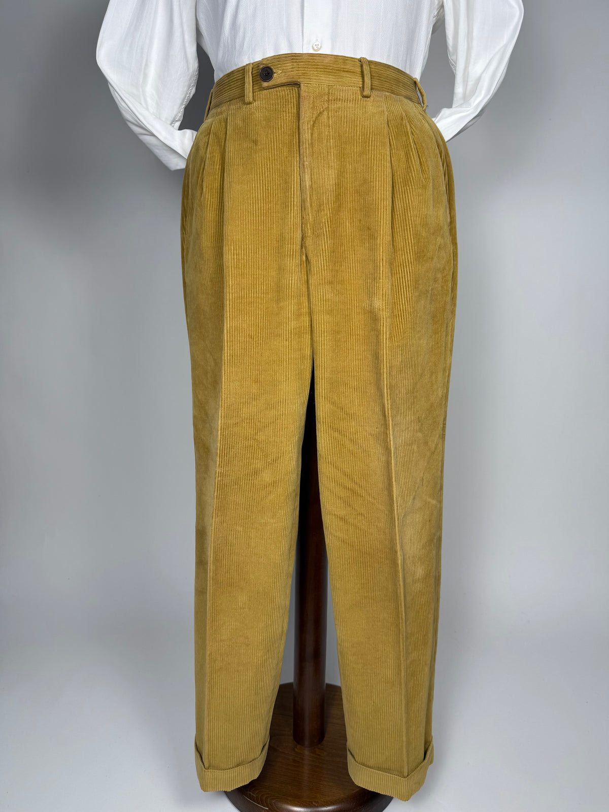Pantaloni De Paz velluto a coste senape - tg. 50