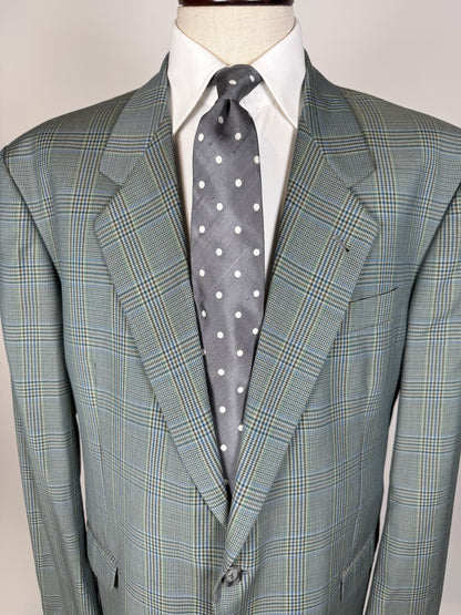 Giacca anni ‘80 fresco lana Galles verde salvia - tg. 58