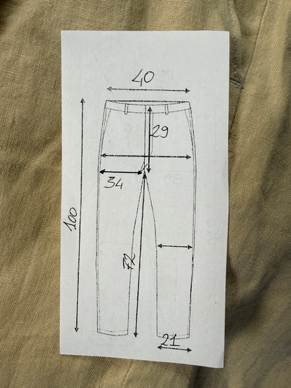 Pantaloni in lino beige - tg. 46