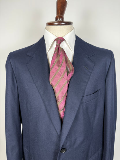 Giacca sartoriale in flanella blu - tg. 54/56 drop basso