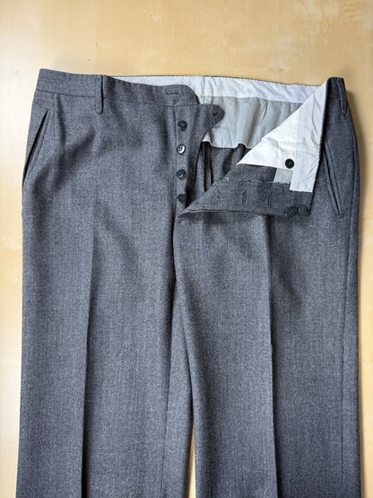 Completo sartoriale flanella grigia anni ‘60/‘70 - tg. 50