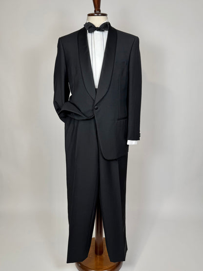 Smoking estivo Cantarelli anni '80 lana e mohair - tg. 50, pantaloni 52