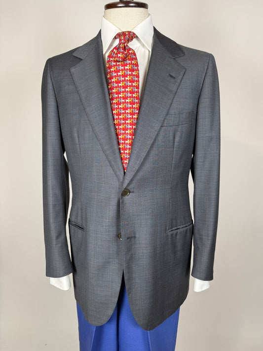 Giacca sartoriale fresco lana antracite finestrata - tg. 48