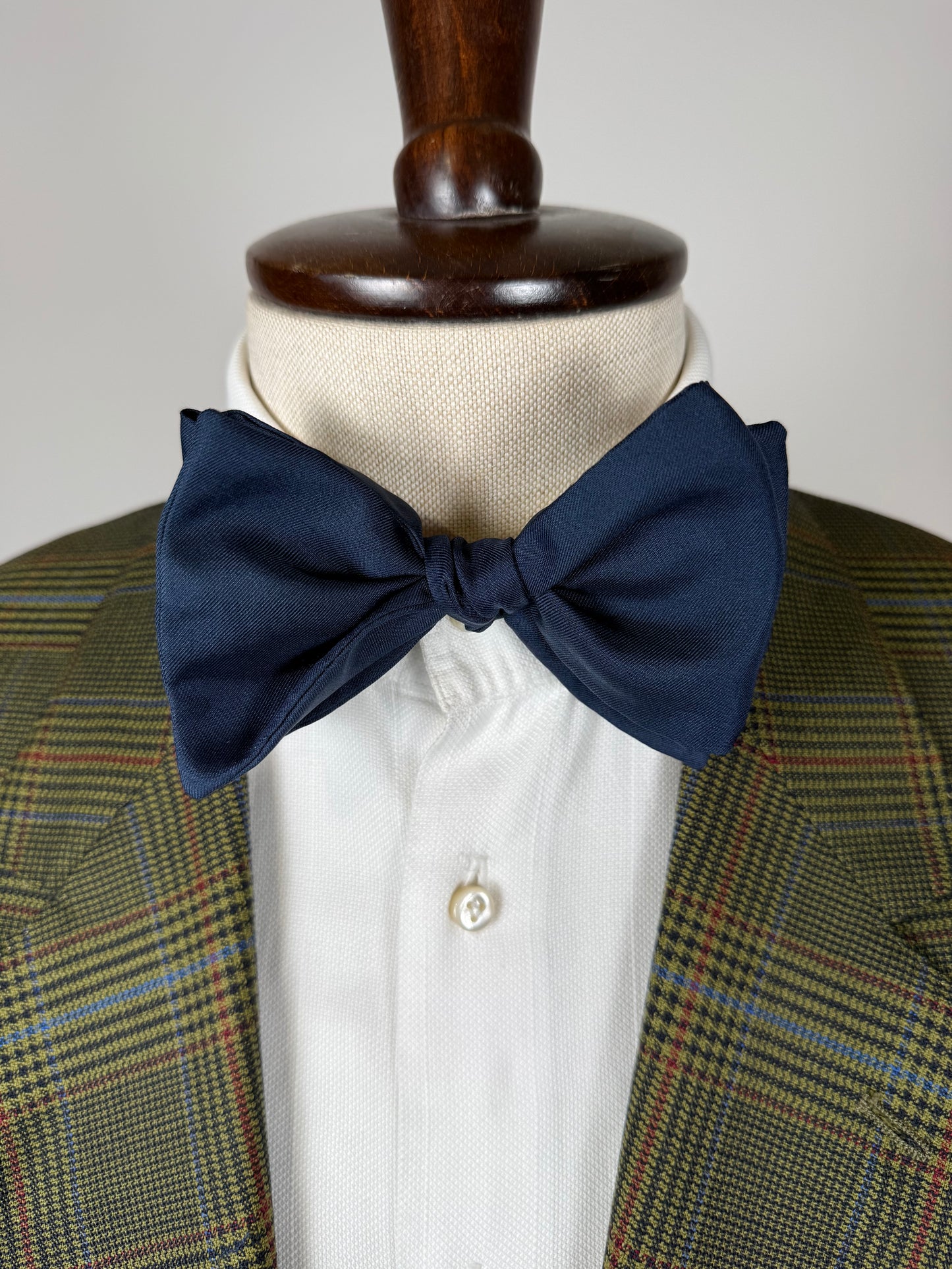 Papillon blu navy tinta unita