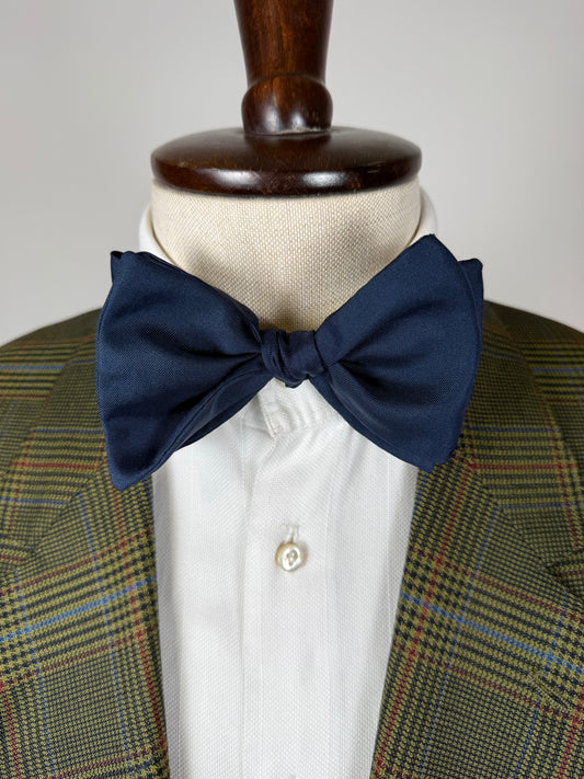 Papillon blu navy tinta unita