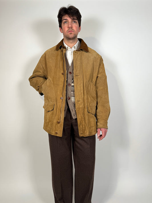 Giaccone Gant “Country coat” vintage pelle scamosciata - XL (52-56)