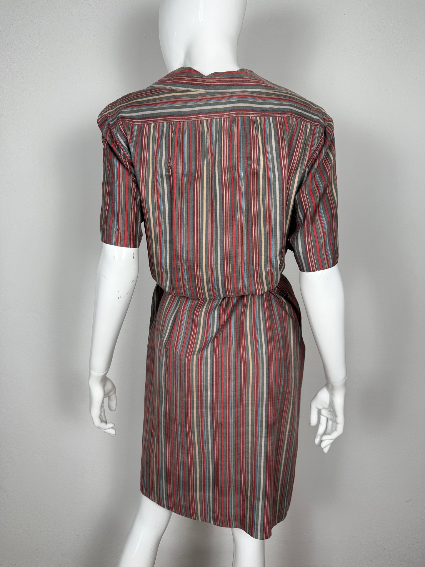 Abito chemisier in seta Saint Laurent Rive Gauche anni ‘70/‘80 - tg. M/L