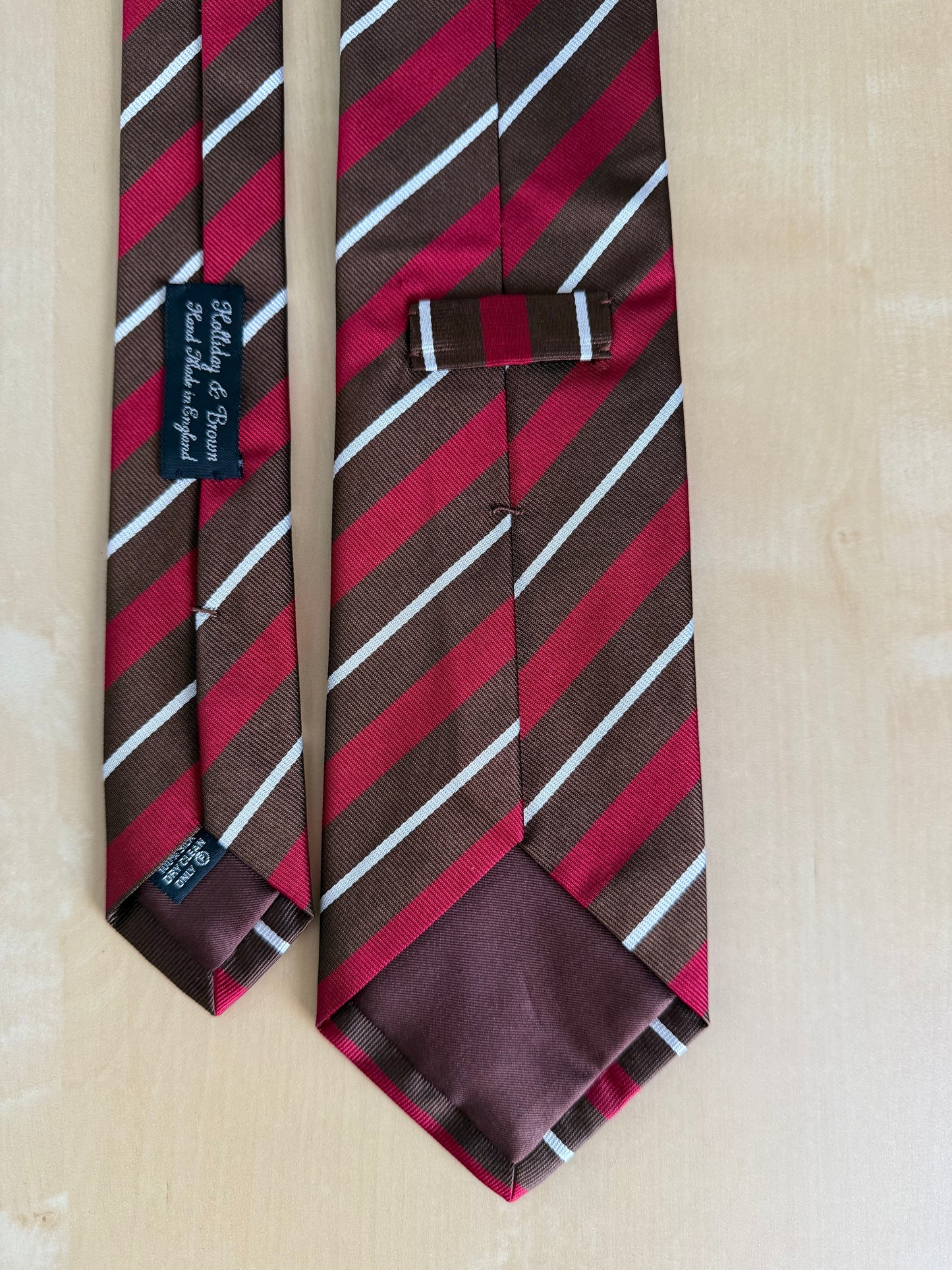 Cravatta inglese Holiday & Brown regimental