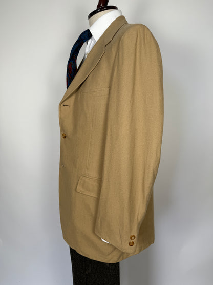 Giacca americana anni ‘60/‘70 in puro cashmere spinato - tg. 52